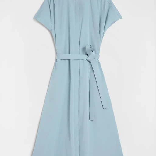 Cotton Poplin Belted Dress