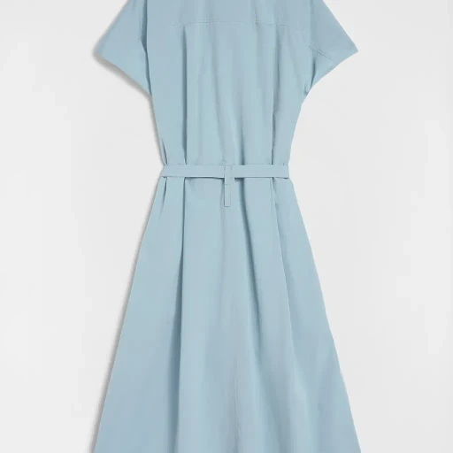 Cotton Poplin Belted Dress