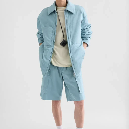 Cotton Poplin Cargo Shorts