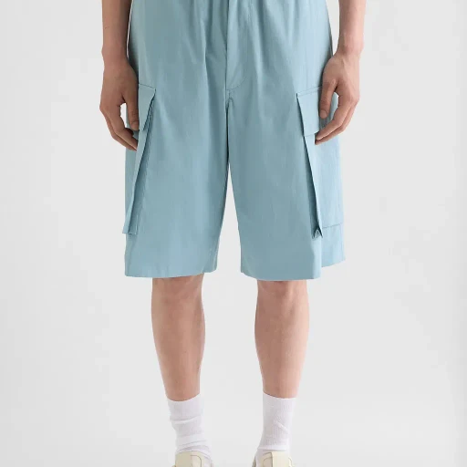 Cotton Poplin Cargo Shorts