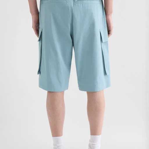 Cotton Poplin Cargo Shorts