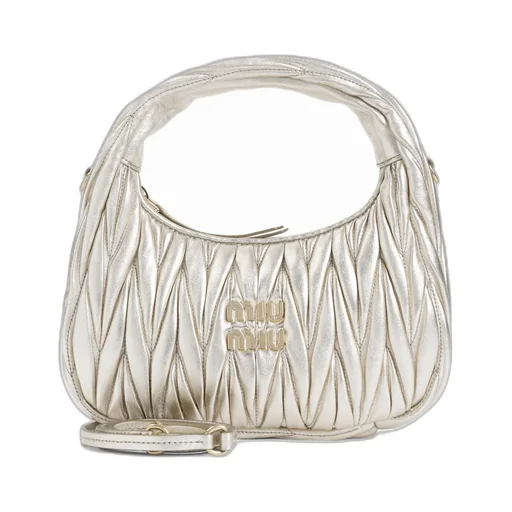 Wander Matelassé Nappa Leather Hobo Bag