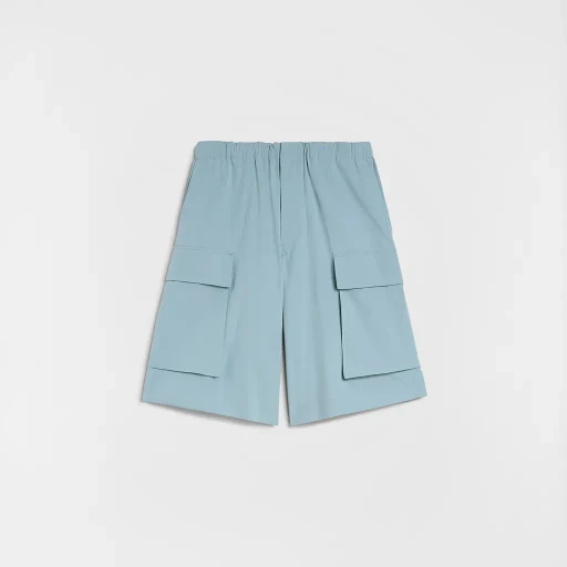 Cotton Poplin Cargo Shorts