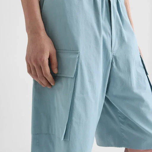 Cotton Poplin Cargo Shorts