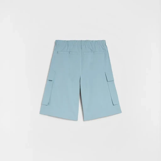 Cotton Poplin Cargo Shorts