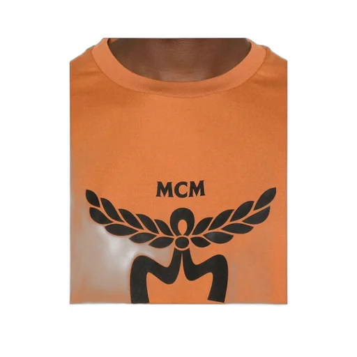 Mcm Logo Printed Crewneck T-Shirt