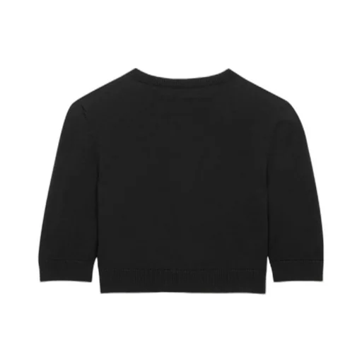 Cropped Cardigan In Wool