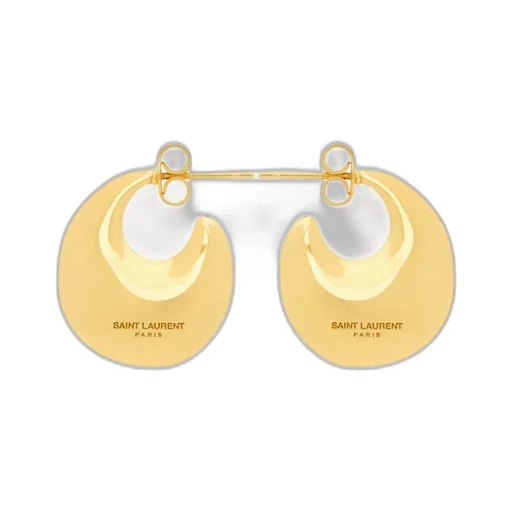 Saint Laurent Teardrop Hoop Earrings