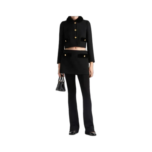 Prada Button-Up Cropped Jacket