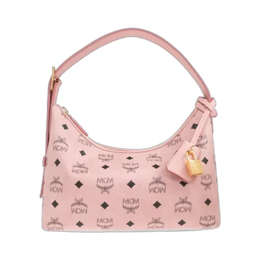 Mcm Small Aren Visetos Zipped Crossbody Bag
