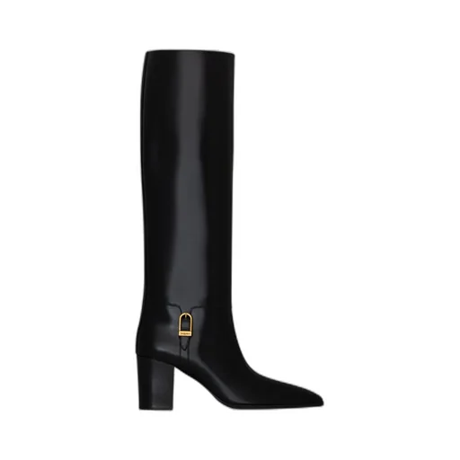 Saint Laurent Julia Square Toe Boots