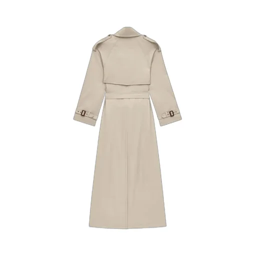 Saint Laurent Trench Double-Breasted Belted Coat