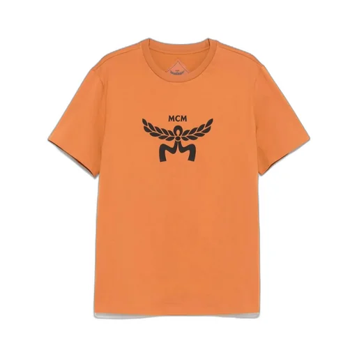 Mcm Logo Printed Crewneck T-Shirt