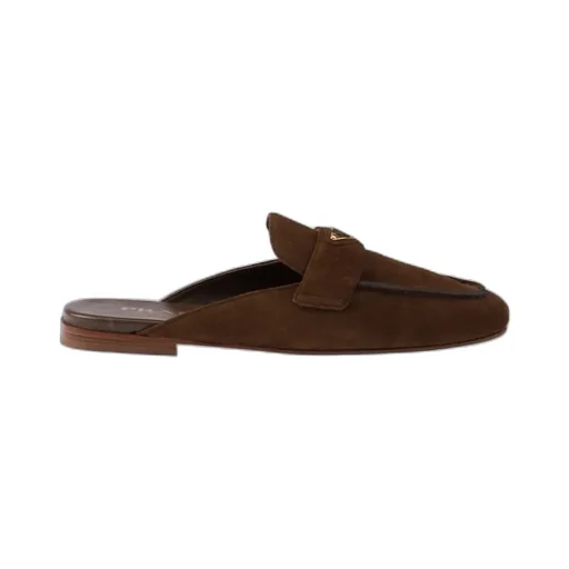 Prada Triangle-Logo Mules