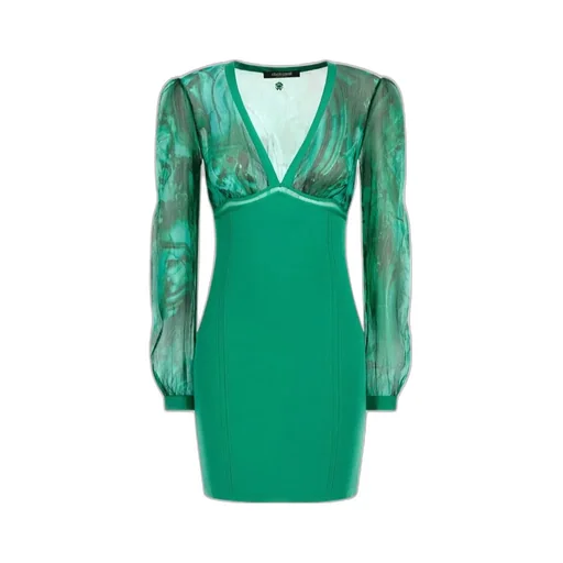 Abstract-Print Mini Dress