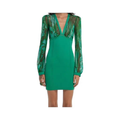 Abstract-Print Mini Dress