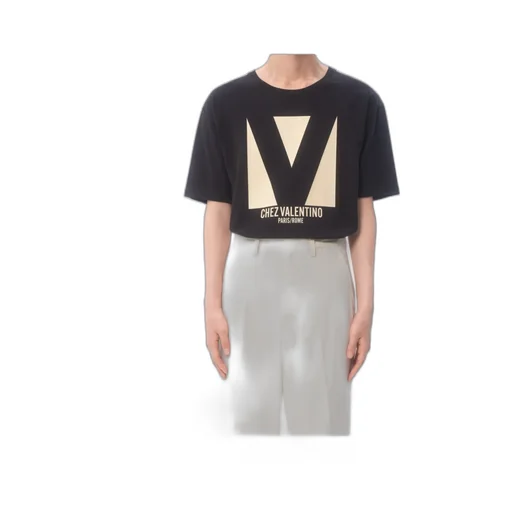 Valentino Chez Valentino-Printed Crewneck T-Shirt