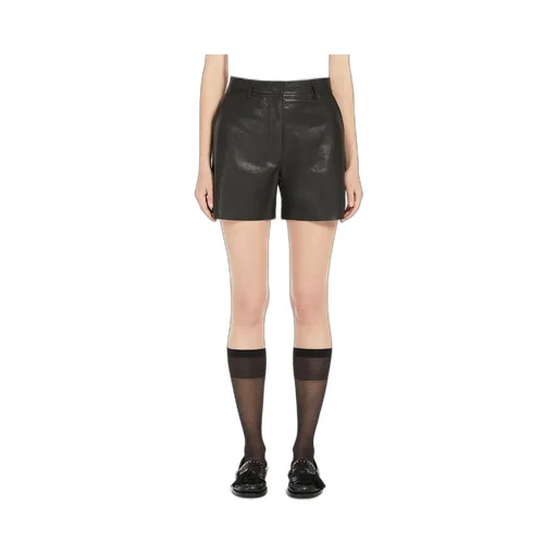 Weekend Max Mara Leather Shorts