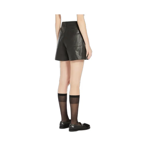 Weekend Max Mara Leather Shorts