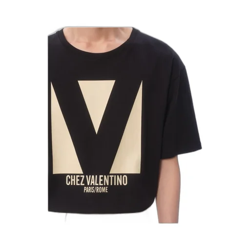 Valentino Chez Valentino-Printed Crewneck T-Shirt