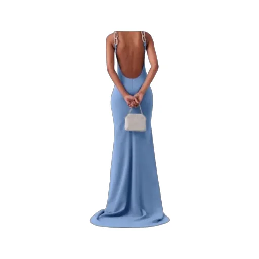Crystal Chain Strap Dress