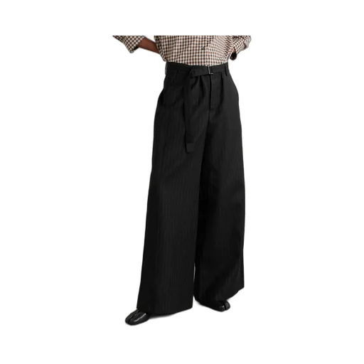Sacai Pinstriped Wide-Leg Palazzo Pants
