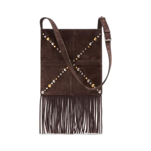 Valentino NellcÔTe Embellished Fringed Edge Shoulder Bag