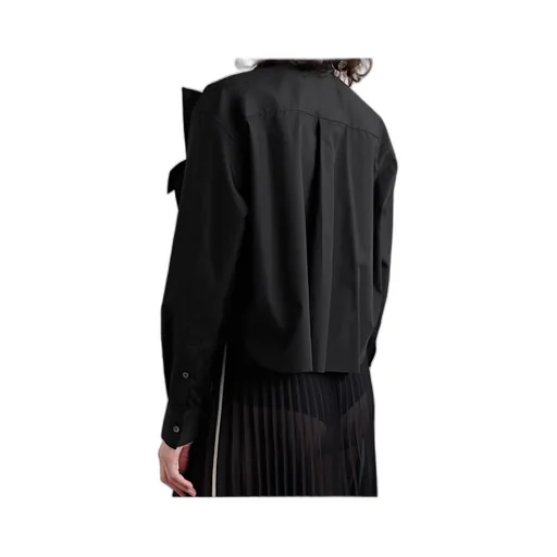 Pleated Long-Sleeved Shirt