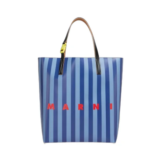 Marni Tribeca Striped Shopping Bag