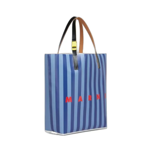 Marni Tribeca Striped Shopping Bag