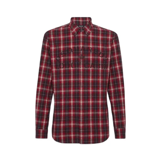 Dsquared2 Logo Printed Checked Shirt
