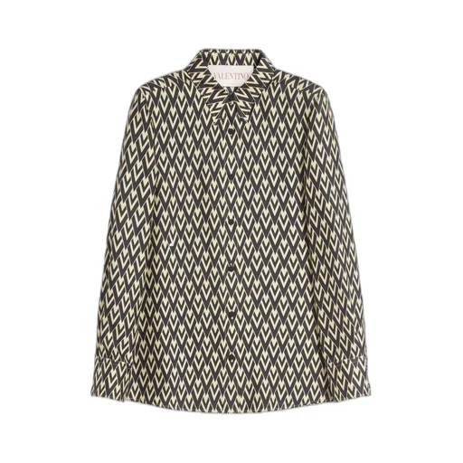 Valentino Toute La V Monogram Long-Sleeved Shirt