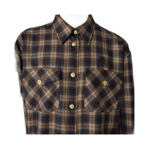 Miu Miu Tartan Button-Up Shirt