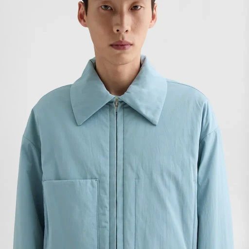 Cotton Poplin Padded Overshirt