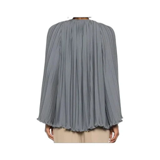 Lanvin V-Neck Pleated Blouse