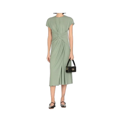 Lanvin Front Knot Midi Dress