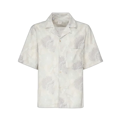 Eleventy Floral Short Sleeve Shirt