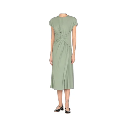 Lanvin Front Knot Midi Dress