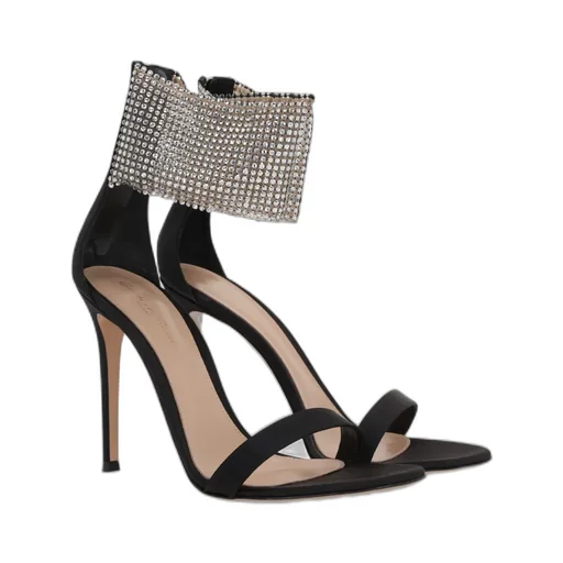 Gianvito Rossi Adore Embellished Ankle Strap Sandals