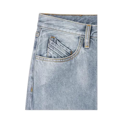 The Attico Logo Embroidered Distressed Jeans