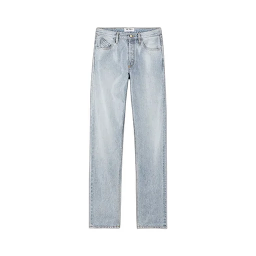 The Attico Logo Embroidered Distressed Jeans