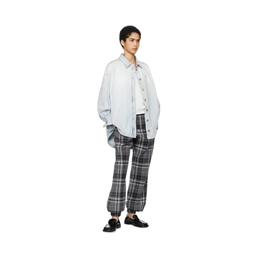 The Attico Logo Embroidered Box-Pleat Detailed Shirt