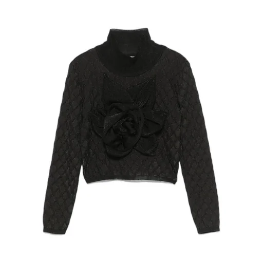 Floral-Appliqué Sweater