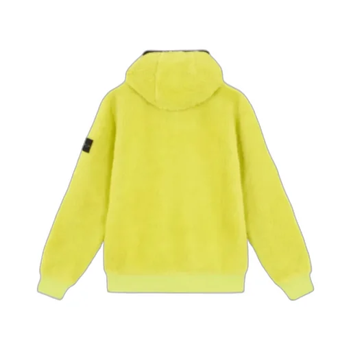 Stone Island Junior Compass Patch Fleece Hoodie