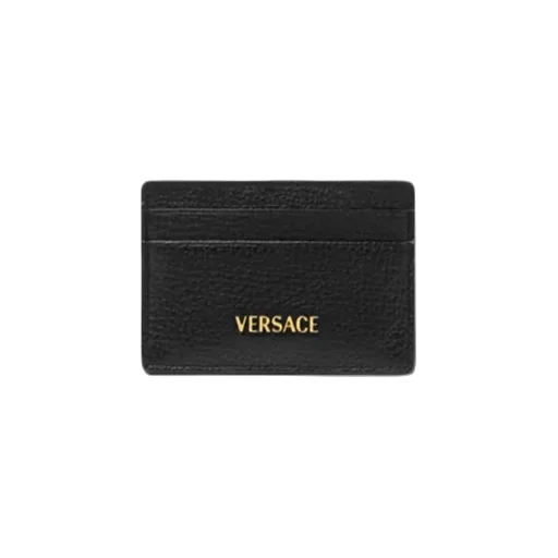 Versace Logo-Lettering Card Holder