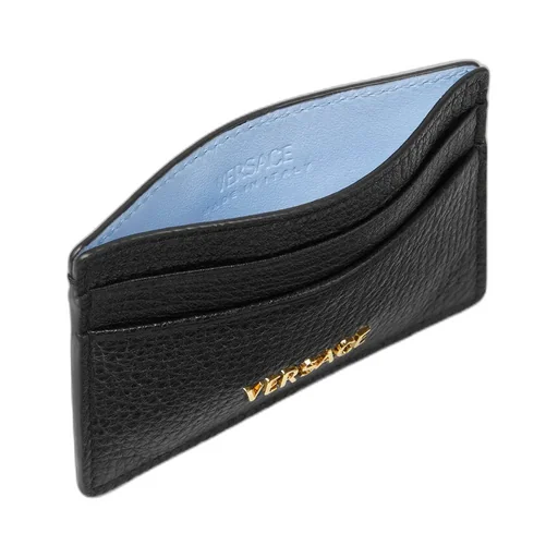 Versace Logo-Lettering Card Holder