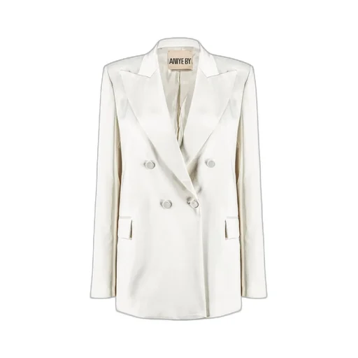 Peak-Lapel Double-Breasted Blazer