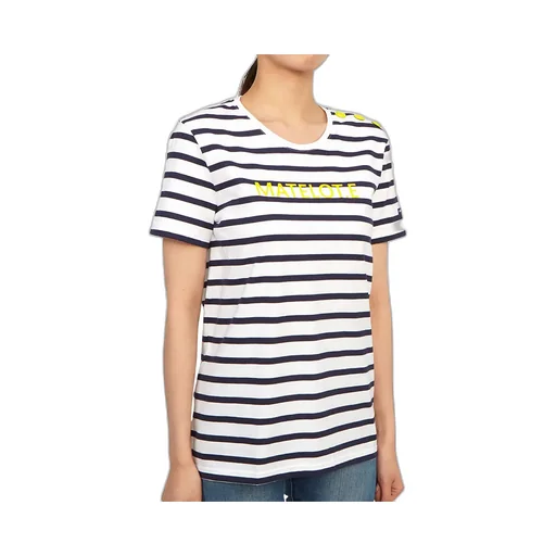 Round-Neck Striped T-Shirt