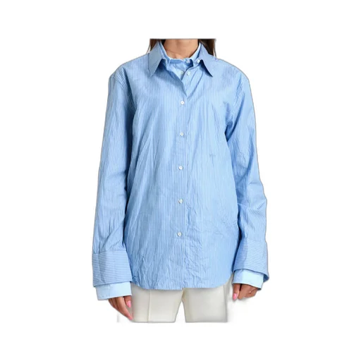 Layered Striped Cotton Shirt