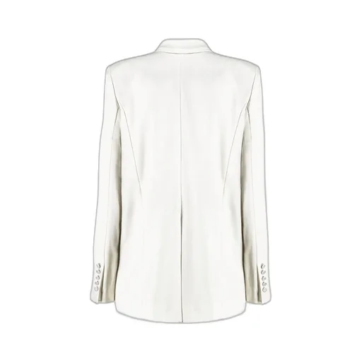 Peak-Lapel Double-Breasted Blazer